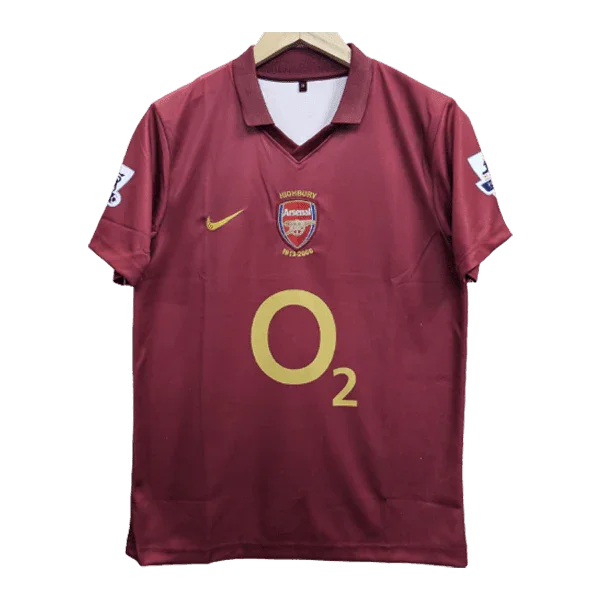 Arsenal Henry 2005-06 Embroidery Home Jersey  Retro Collection