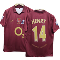 Arsenal Henry 2005-06 Embroidery Home Jersey  Retro Collection