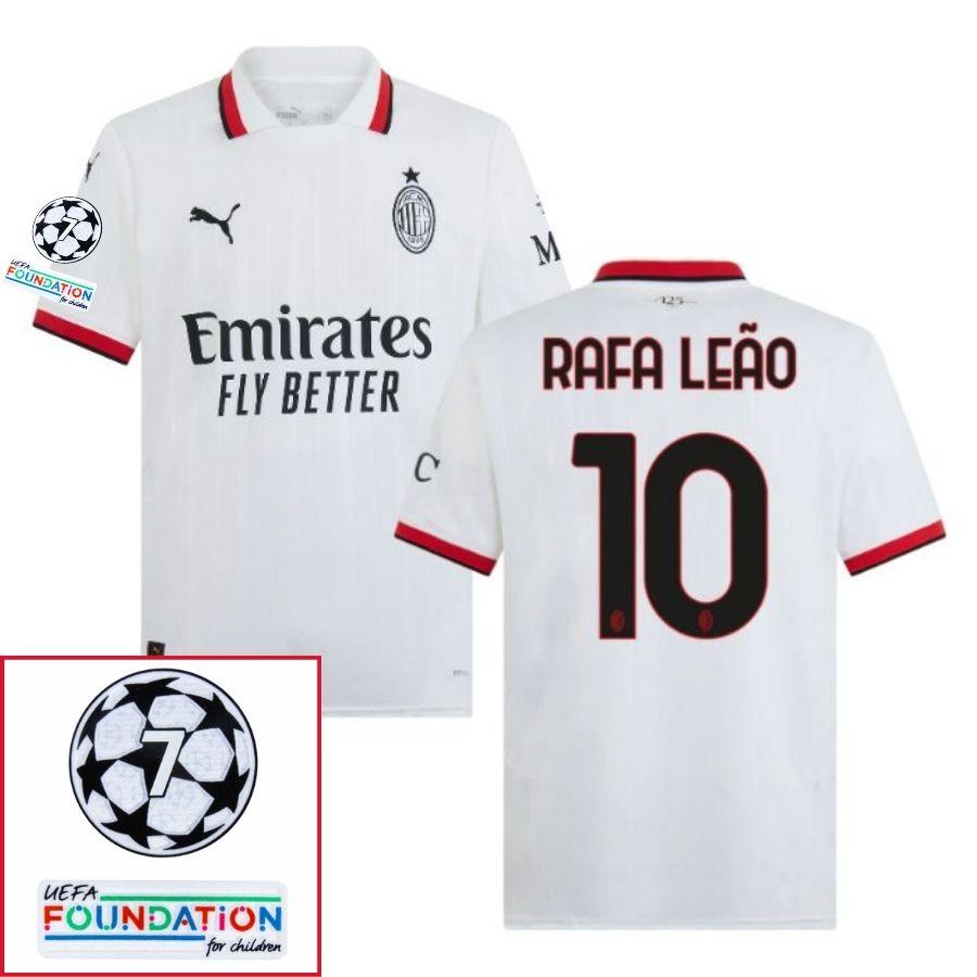 AC Milan Away Fan Jersey 2024/25 Patches UCL UEFA Foundation (Official Printing)