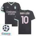 AC Milan Rafa Leão Third Fan Jersey 2024/25 Patches UCL UEFA Foundation (Official Printing)