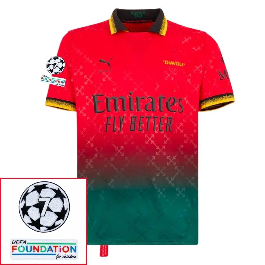 AC Milan RED JERSEY DIAVOLI X OFF-WHITE™ Fan Jersey 2025