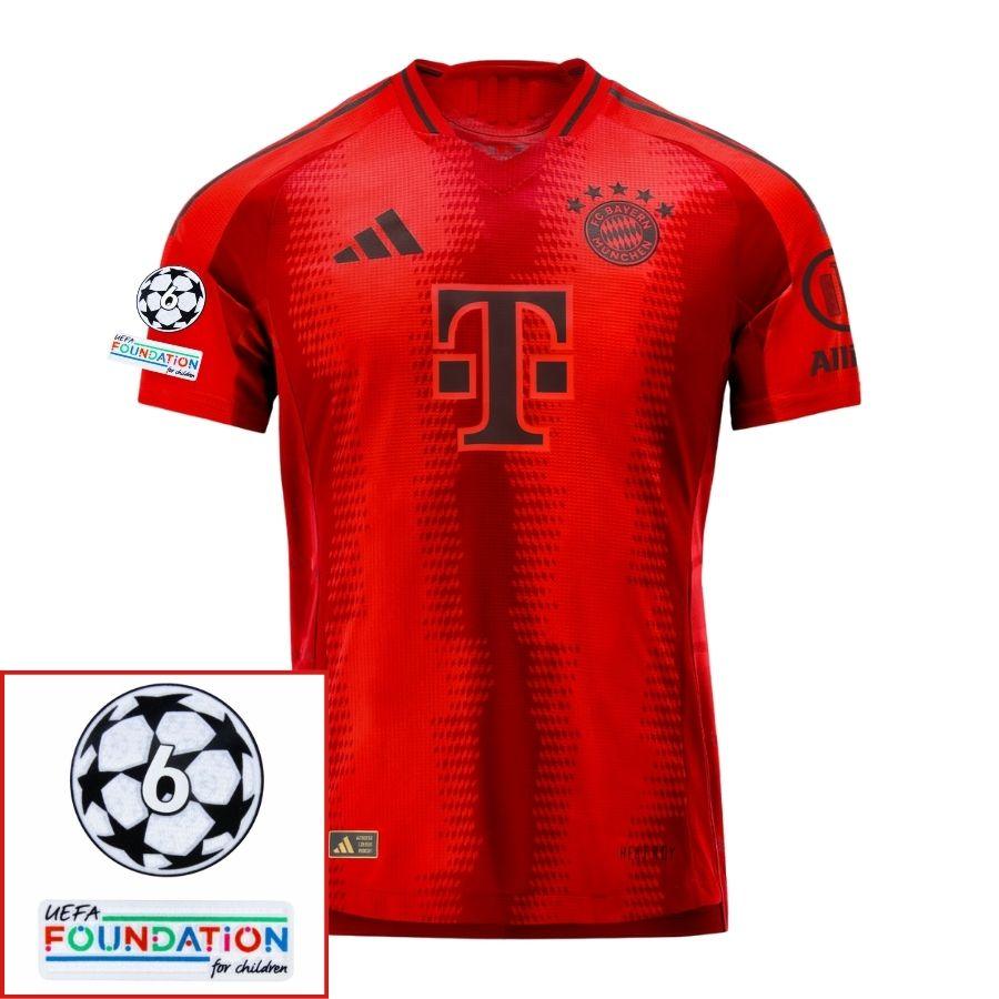 Bayern München Harry Kane 9 Home Fan Jersey 2024/25 Patches UCL UEFA Foundation (Official Printing)