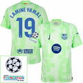 Barcelona Lamine Yamal 19 Third 2024/25 Patches UCL UEFA Foundation (Official Printing)