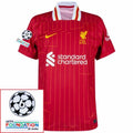 Liverpool Home 2024/25 Patches UCL UEFA Foundation (Official Printing)