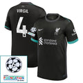 Liverpool Away 2024/25 Patches UCL UEFA Foundation (Official Printing)