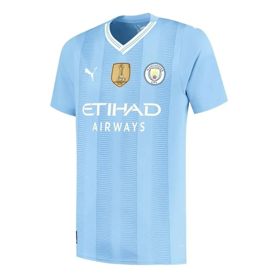 Manchester City Home Jersey 2023/24 Patch World Cup