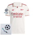 Arsenal Third Fan Jersey 2025/26 Patches UCL + 10th Anniversary UEFA Foundation