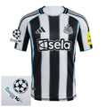 Newcastle United Home Fan Jersey 2025/26 Patches UCL + 10th Anniversary UEFA.
