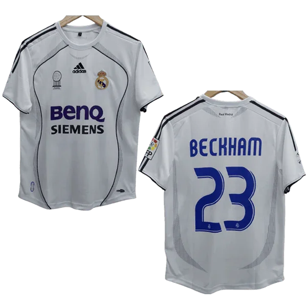 Beckham 2006-07 Real Madrid Home Jersey  Retro Collection