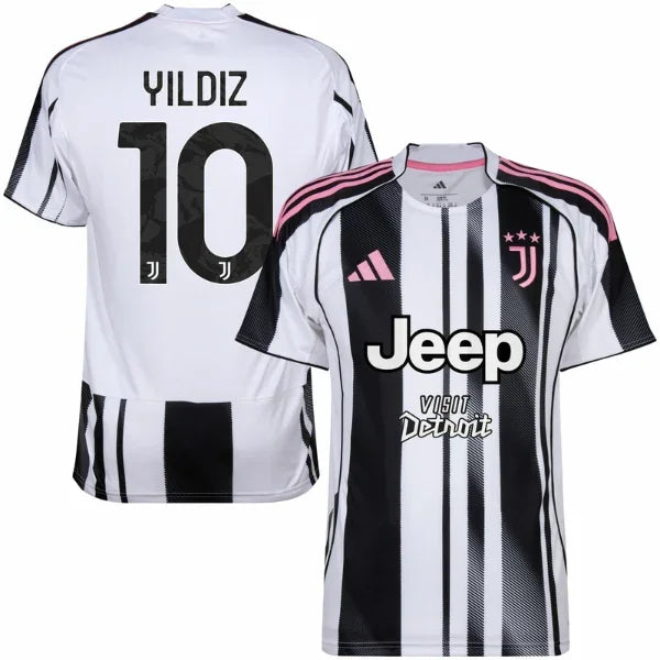 Juventus Home Yildiz 10 Fan Jersey 2025/26 Official Printing