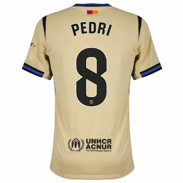 Barcelona Away Pedri 8 Fan Jersey 2025/26 Official Printing (La Liga)