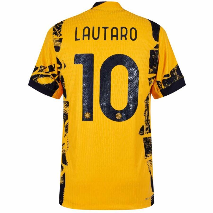 Inter Milan Lautaro 10 Third 2024/25 Patches UCL UEFA Foundation (Official Printing)