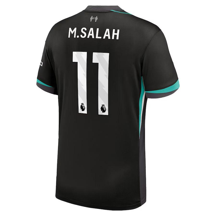 Liverpool Mohamed Salah 11 Away 2024/25 Patches UCL UEFA Foundation (Official Printing)
