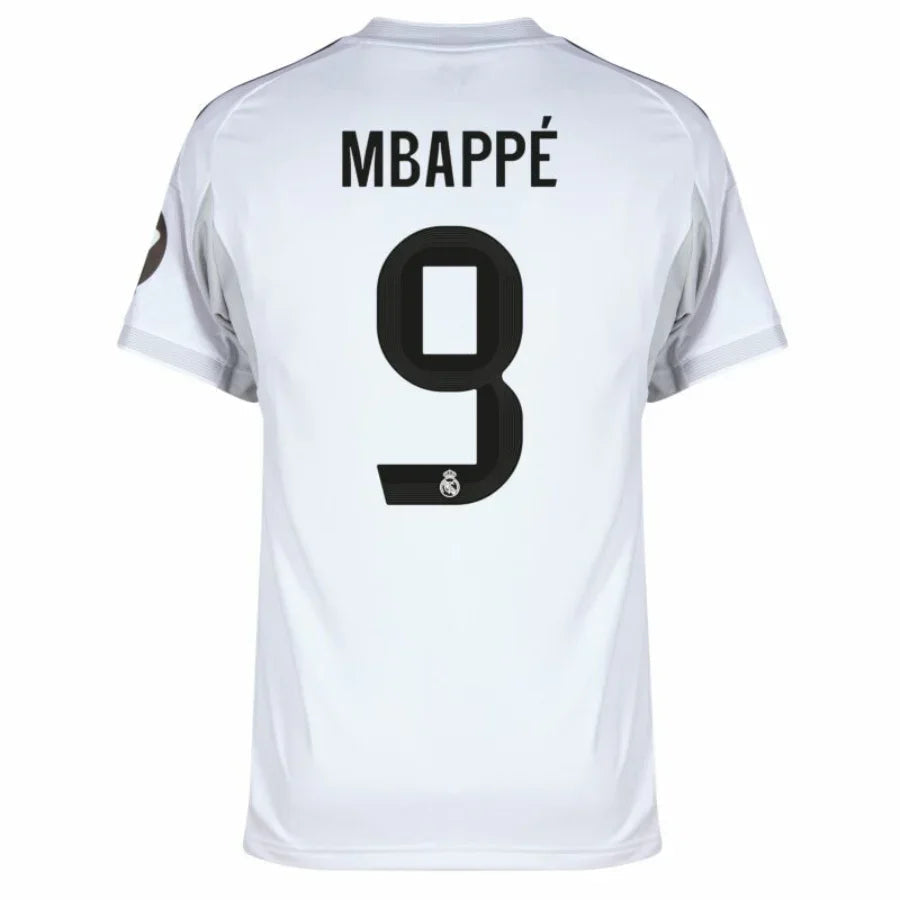 Real Madrid Mbappé 9 Home Fan Jersey 2025/26 Patch Club World Cup