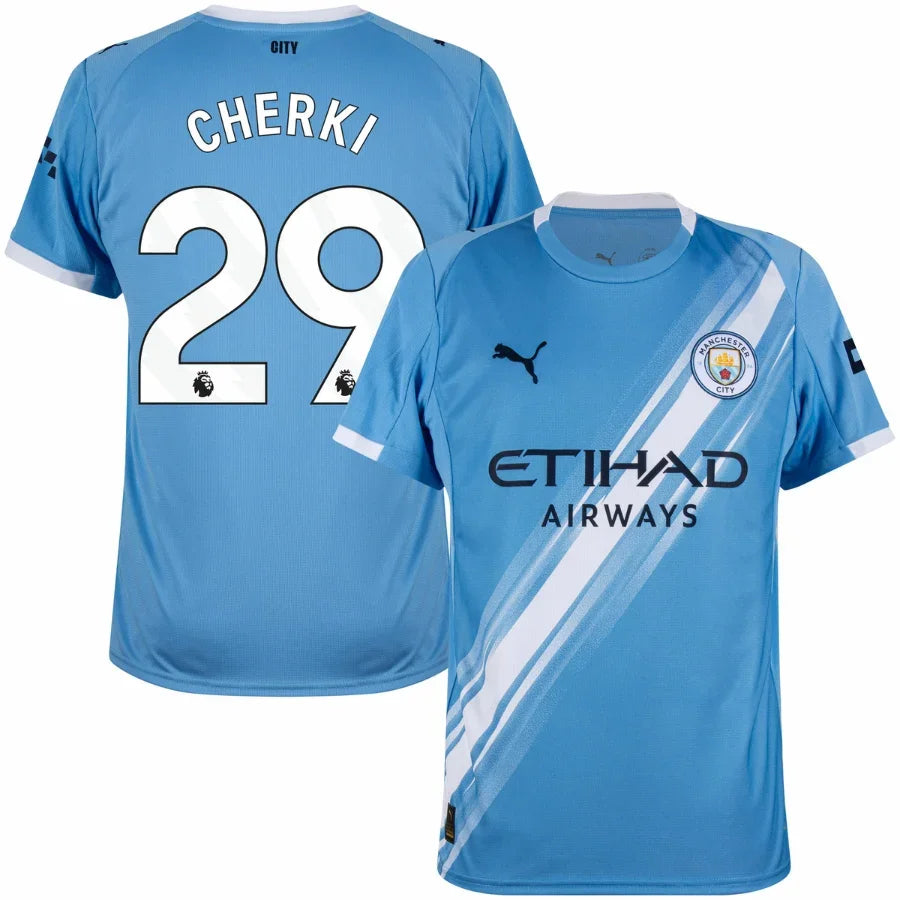 Manchester City Home Cherki 29 Fan Jersey 2025/26