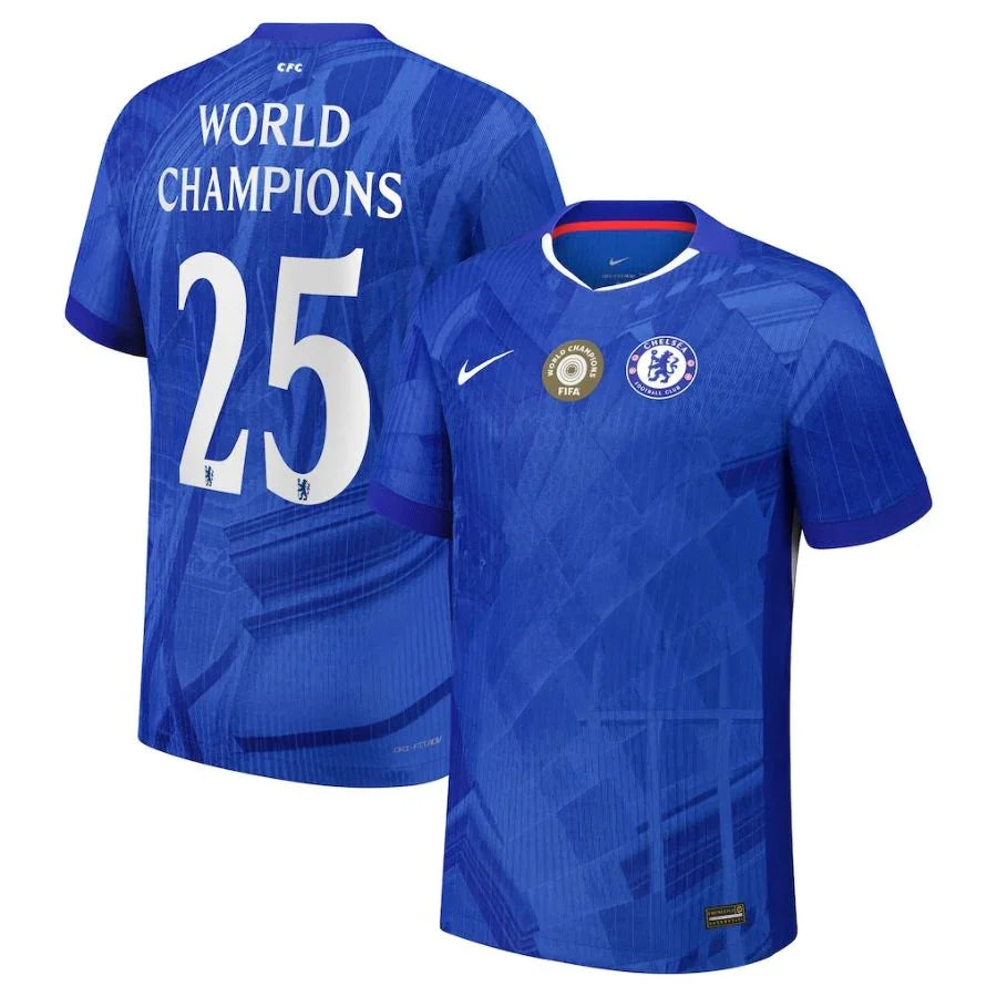 Chelsea Home Authentic Player 2025/26 Dri-Fit ADV Match - Patchs World Champions 25 chest badge