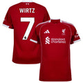 Liverpool Florian Wirtz 7 Home Fan Jersey 2025/26