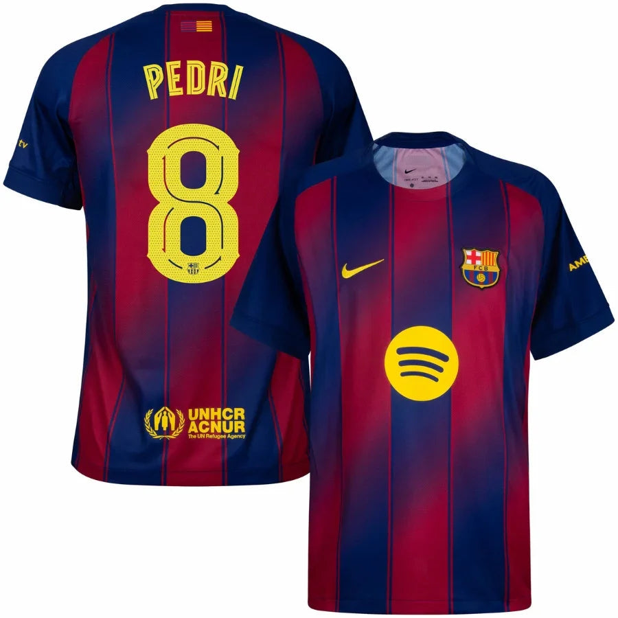 Barcelona Home Pedri 8 Home Fan Jersey 2025/26