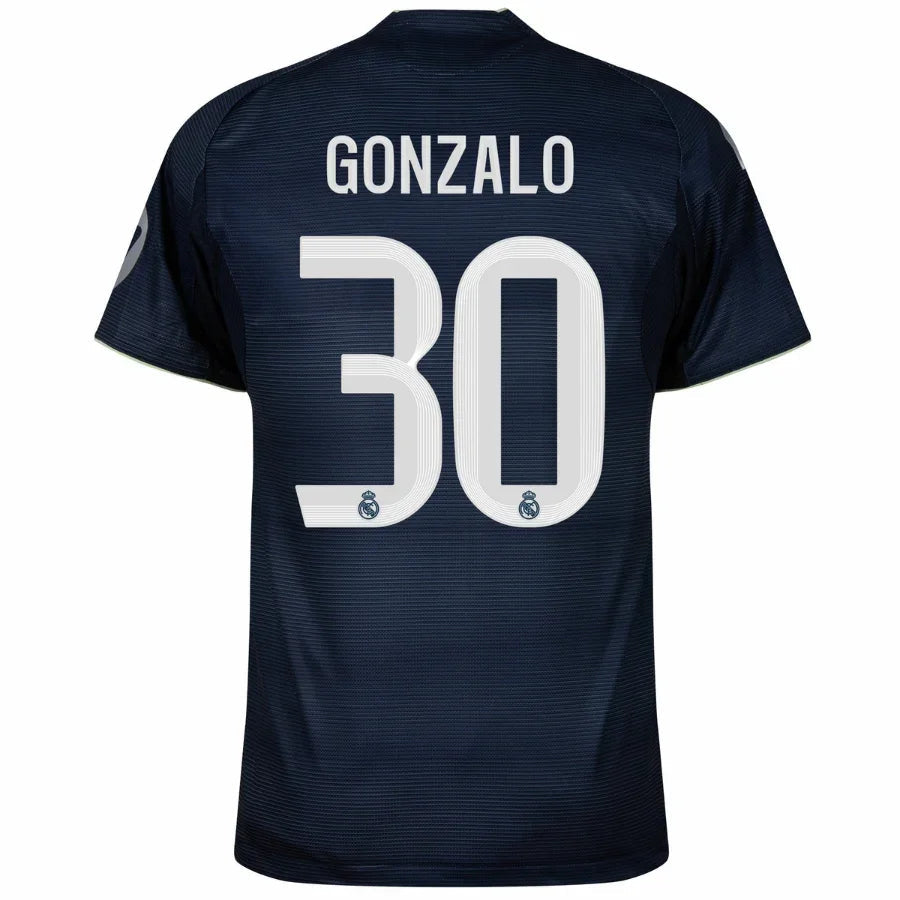 Real Madrid Gonzalo 30 Away Fan Jersey 2025/26