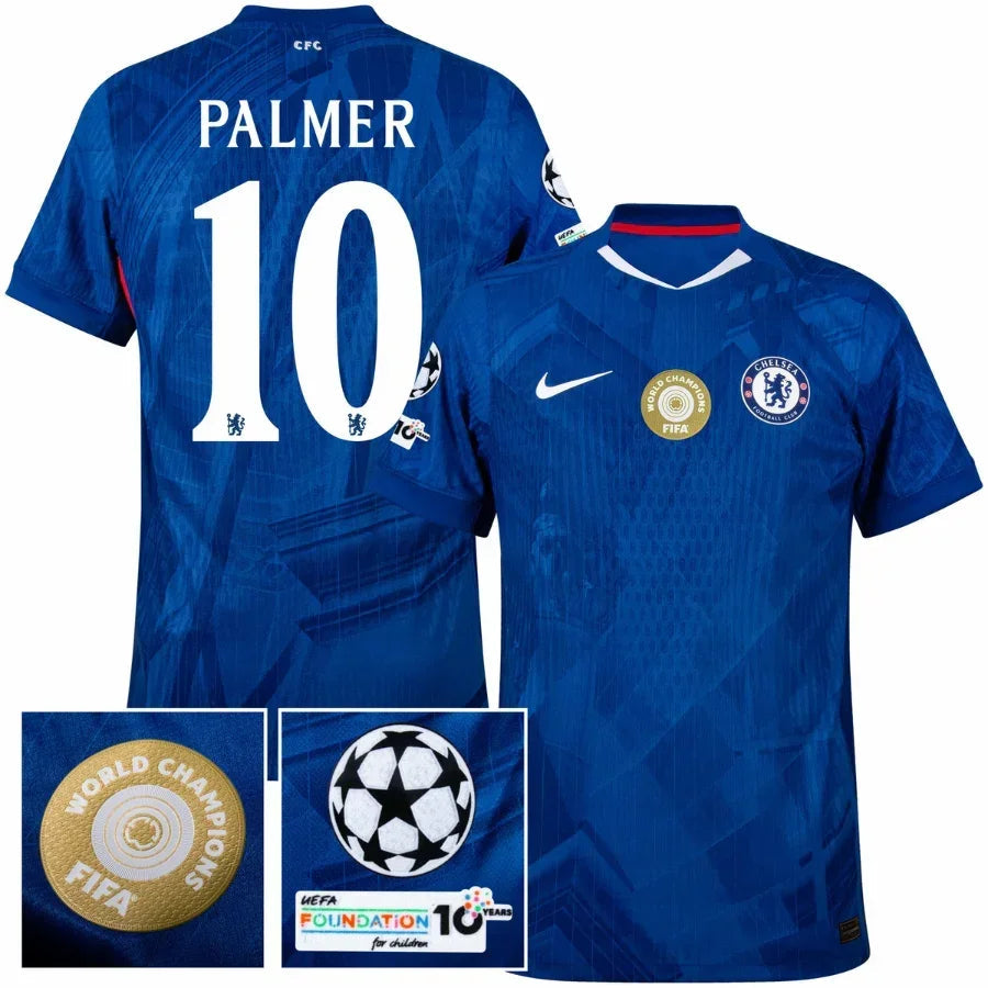 Chelsea Home Palmer 10 Authentic Player 2025/26 - Patchs Club World Cup UCL UEFA (Official Printing)