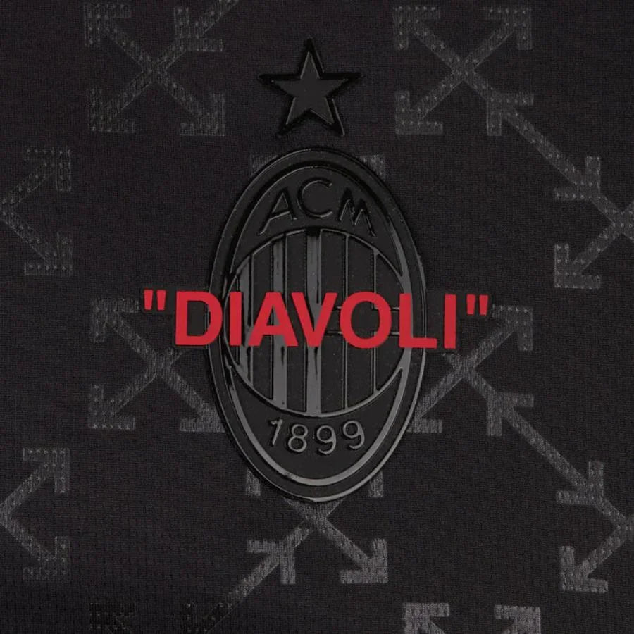 AC Milan BLACK JERSEY DIAVOLI X OFF-WHITE™ Fan Jersey 2025