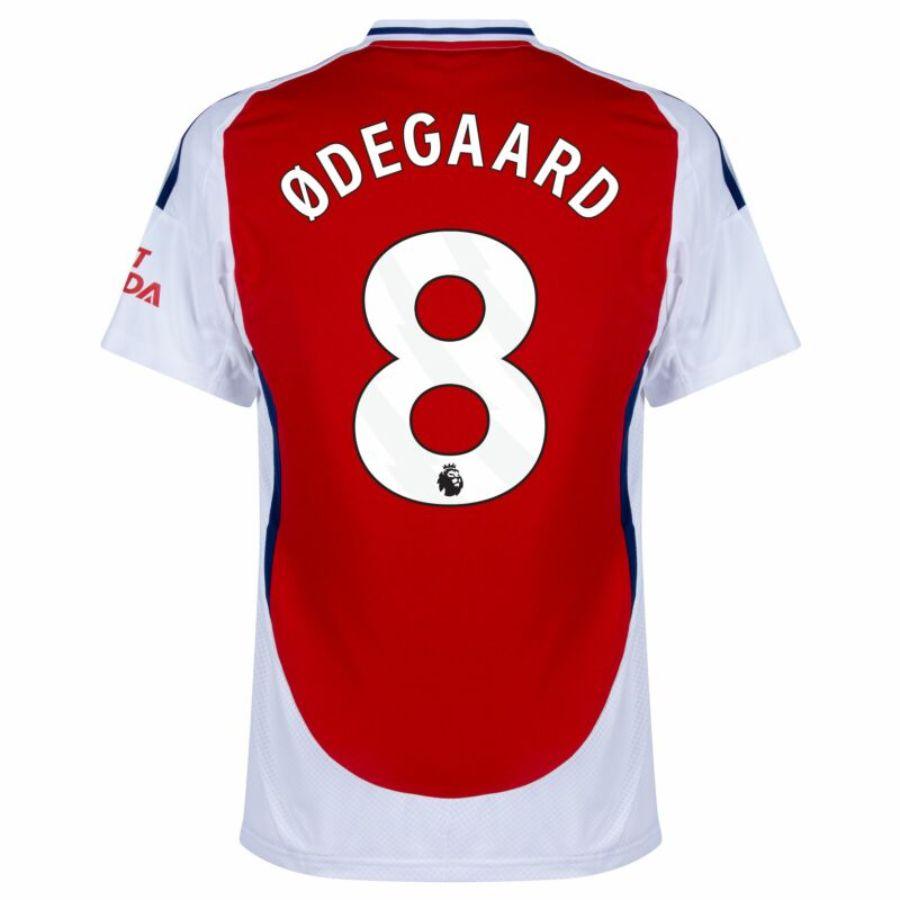 Arsenal Ødegaard 8 Home Fan Jersey 2024/25 Patches UCL UEFA Foundation (Official Printing)