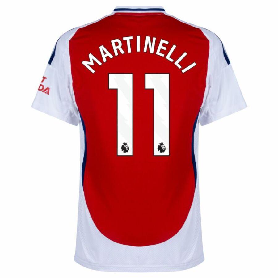 Arsenal Martinelli 11 Home Fan Jersey 2024/25 Patches UCL UEFA Foundation (Official Printing)